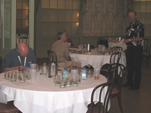 Judges finishing up their ballots